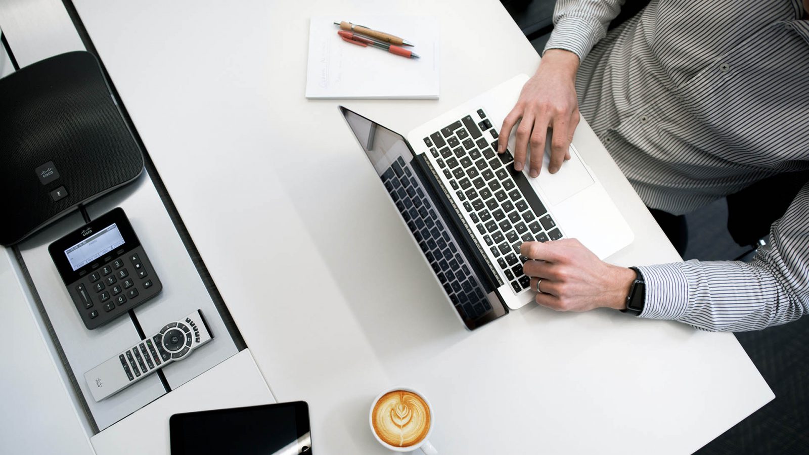 man working on laptop